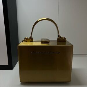RARE SOLD OUT Brandon Blackwood Gold Trunk Bag